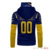 Los Angeles Rams Blue And Yellow 3D Hoodie Mask