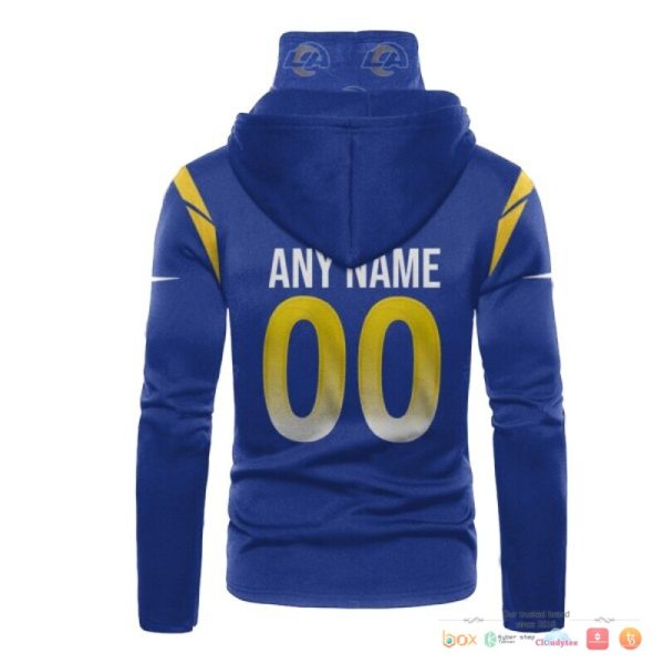 Los Angeles Rams Blue Yellow Nike 3D Hoodie Mask