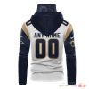 Los Angeles Rams Navy White 3D Hoodie Mask