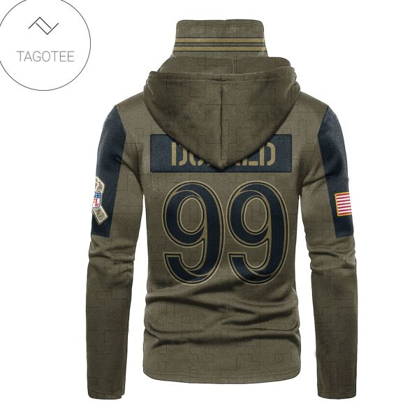 Los Angeles Rams Number 99 Aaron Donald Mask Hoodie