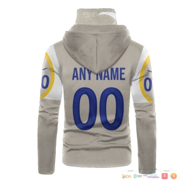 Los Angeles Rams Yellow Grey 3D Hoodie Mask