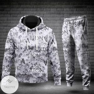 Louis Vuitton Brand White And Grey Hoodie And Pants