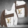 Louis Vuitton Brown Pattern White 3D Shirt