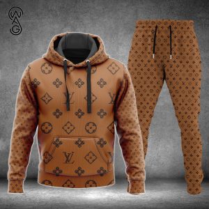 Louis Vuitton Logo Full Print Hoodie And Pants