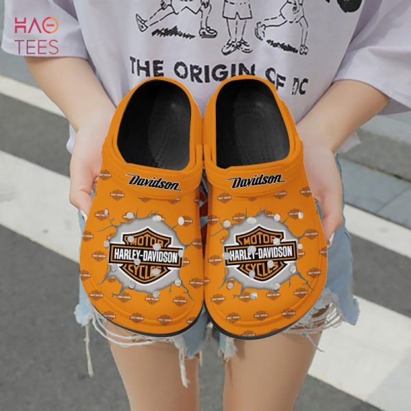 Love Harley Davidson Personalized Custom Crocs Clog Shoes