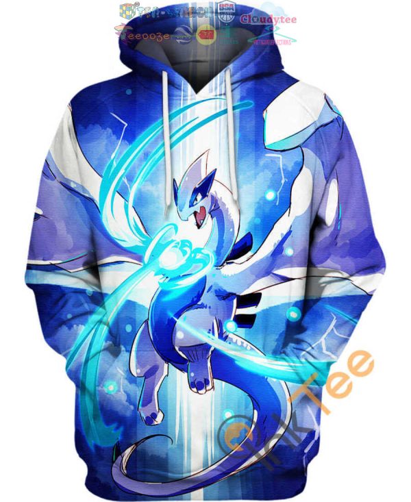 Lugia Flying Pokemon Hoodie 3D