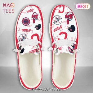 MLB Cleveland Indians Custom Name Hey Dude Shoes 01 M7