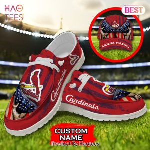 MLB St Louis Cardinals Custom Name Hey Dude Shoes