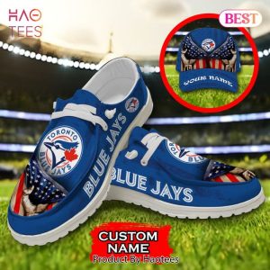 MLB Toronto Blue Jays Custom Name Hey Dude Shoes