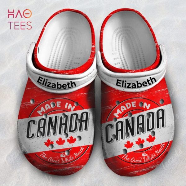 Made In Canada Flag The Great White North Personalized Crocs Shoes