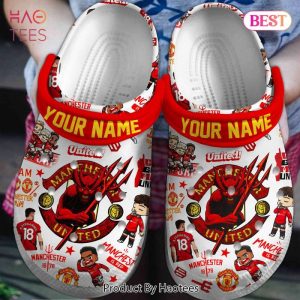 Manchester United Football Club Crocs Crocband Clogs Shoes Comfortable For Men Women and Kids