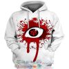 Mangekyou Sharingan Eye Naruto 3D Hoodie