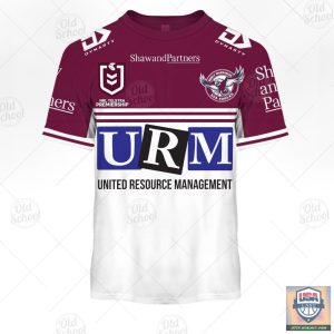 Manly Warringah Sea Eagles Nrl Personalized All Over Print Hoodie T-Shirt