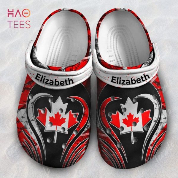 Maple Leaf Flag Canada Camo Pattern Personalized Crocs Shoes