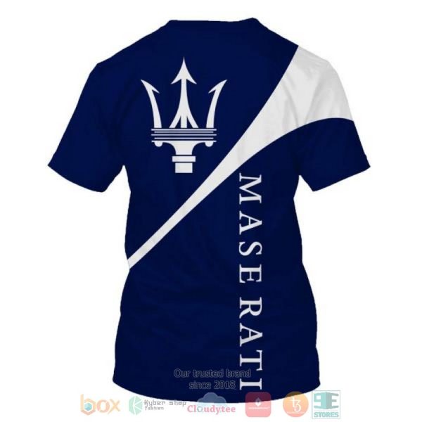 Maserati Blue White 3D Shirt