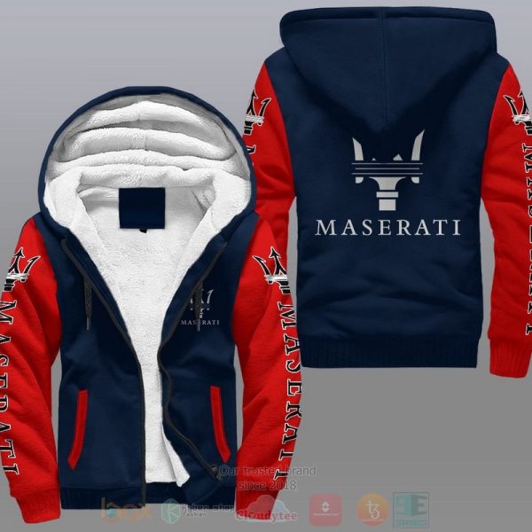 Maserati Car Fleece Hoodie