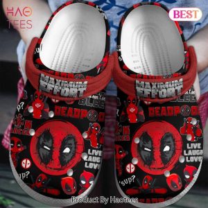 Maximum Effort Deadpool Movie Crocs Crocband Clogs Shoes Comfortable For Men Women and Kids