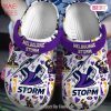 Melbourne Storm Australia NRL Sport Crocs Crocband Clogs Shoes Comfortable For Men Women and Kids