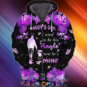 Memorial Day Father And Daughter Daddy’S Girl I Used To Be His Angel Now He’S Mine 3D Hoodie