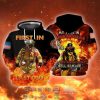 Memorial Day Firefighter American Flag First In Last Out My Fire In Bunker Gear 3D Hoodie