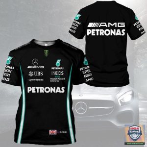 Mercedes Amg Petronas All Over Print Hoodie T-Shirt