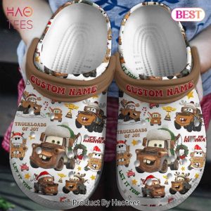 Merry Christmas Trucks Mater Tow Truck Cartoon Crocs Crocband Clogs Shoes Comfortable For Men Women and Kids