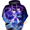 Mewtwo Psychic Attack Pokemon Hoodie 3D