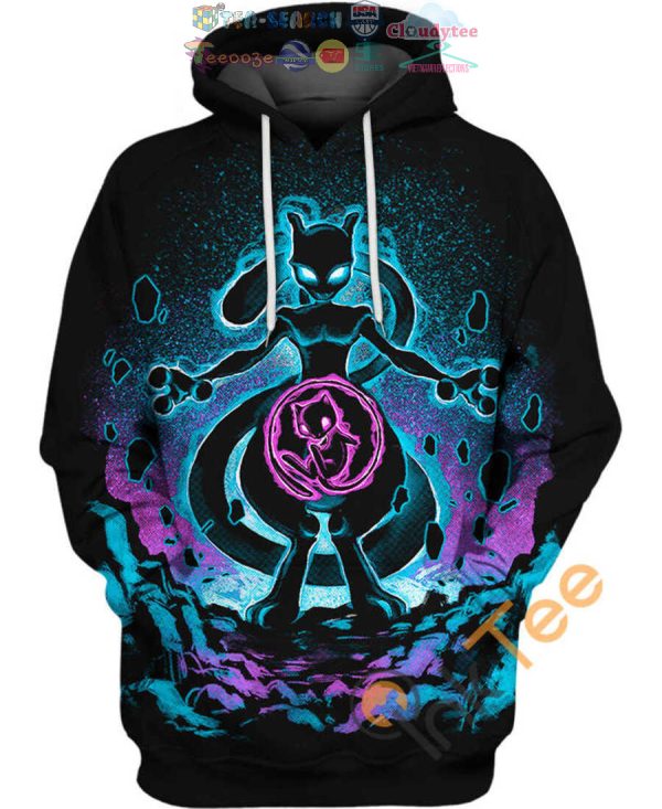 Mewtwo Soul Of Mew Pokemon Hoodie 3D