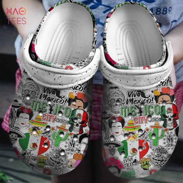 Mexican Symbols Clogs Shoes