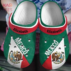 Mexico Flag Half Personalized Crocs Shoes