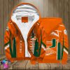 Miami Hurricanes Football Team Full Print Fleece Hoodie