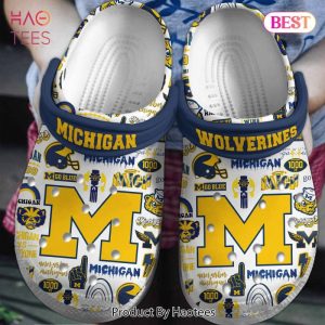 Michigan Wolverines NCAA Sport Crocs Crocband Clogs Shoes Comfortable For Men Women and Kids