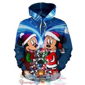 Mickey And Minnie Christmas 3D Hoodie