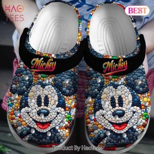 Mickey Mouse Cartoon Crocs Crocband Clogs Shoes Comfortable For Men Women and Kids