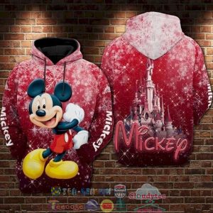 Mickey Mouse Disney Castle Snow 3D Hoodie