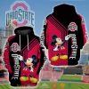 Mickey Mouse Ncaa Ohio State Buckeyes 3D Hoodie