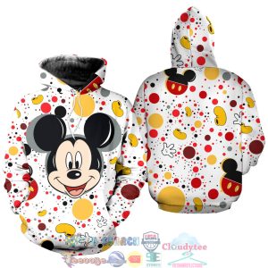 Mickey Mouse Polkadot Pattern Disney Hoodie 3D