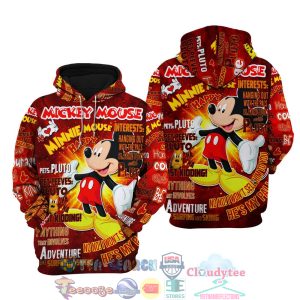 Mickey Mouse Punk Words Pattern Disney Quotes Hoodie 3D