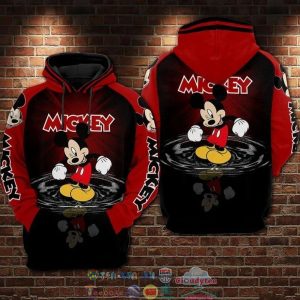 Mickey Mouse Water Reflection 3D Hoodie