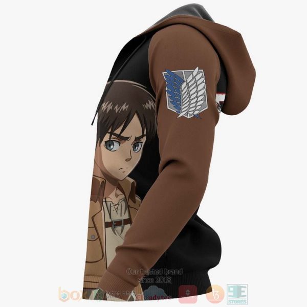 Mikasa And Eren Custom Attack On Titan Anime Valentine’S 3D Hoodie