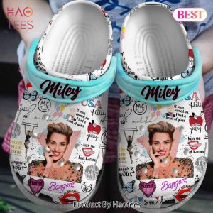 Miley Cyrus Music Crocs Crocband Clogs Shoes Comfortable For Men Women and Kids