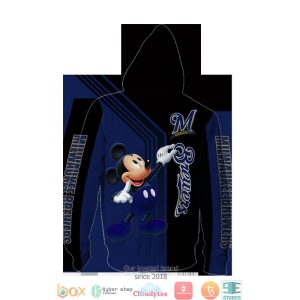 Milwaukee Brewers Mickey Mouse 3D Full All Over Print Shirt