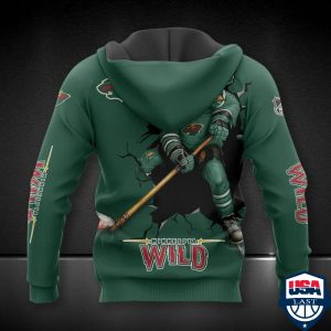 Minnesota Wild Nhl Ver 4 All Over Printed Hoodie