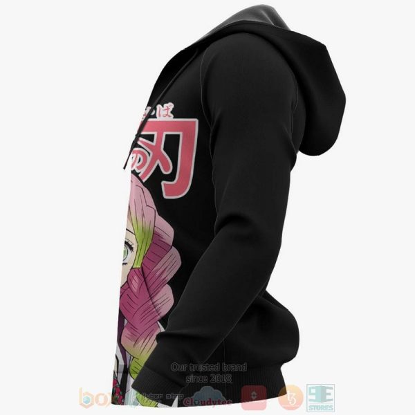 Mitsuri Kanroji Custom Kimetsu Anime Black-Pink 3D Hoodie