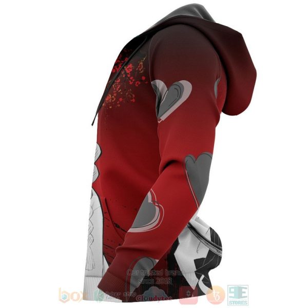 Mitsuri Kanroji Custom Kimetsu Anime Red 3D Hoodie