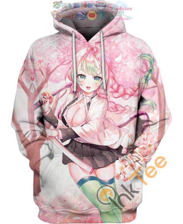 Mitsuri Kanroji Demon Slayer Hoodie 3D