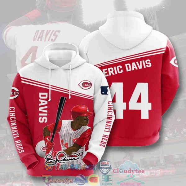 Mlb Cincinnati Reds Eric Davis 44 Hoodie 3D