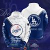 Mlb Los Angeles Dodgers Live Breath Blue Hoodie 3D