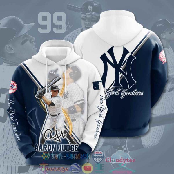 Mlb New York Yankees Aaron Judge Hoodie 3D