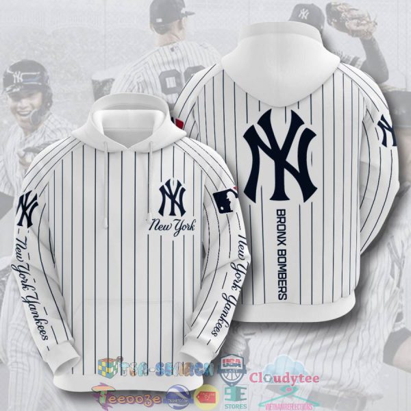 Mlb New York Yankees Uniform Bronx Bombers Hoodie 3D